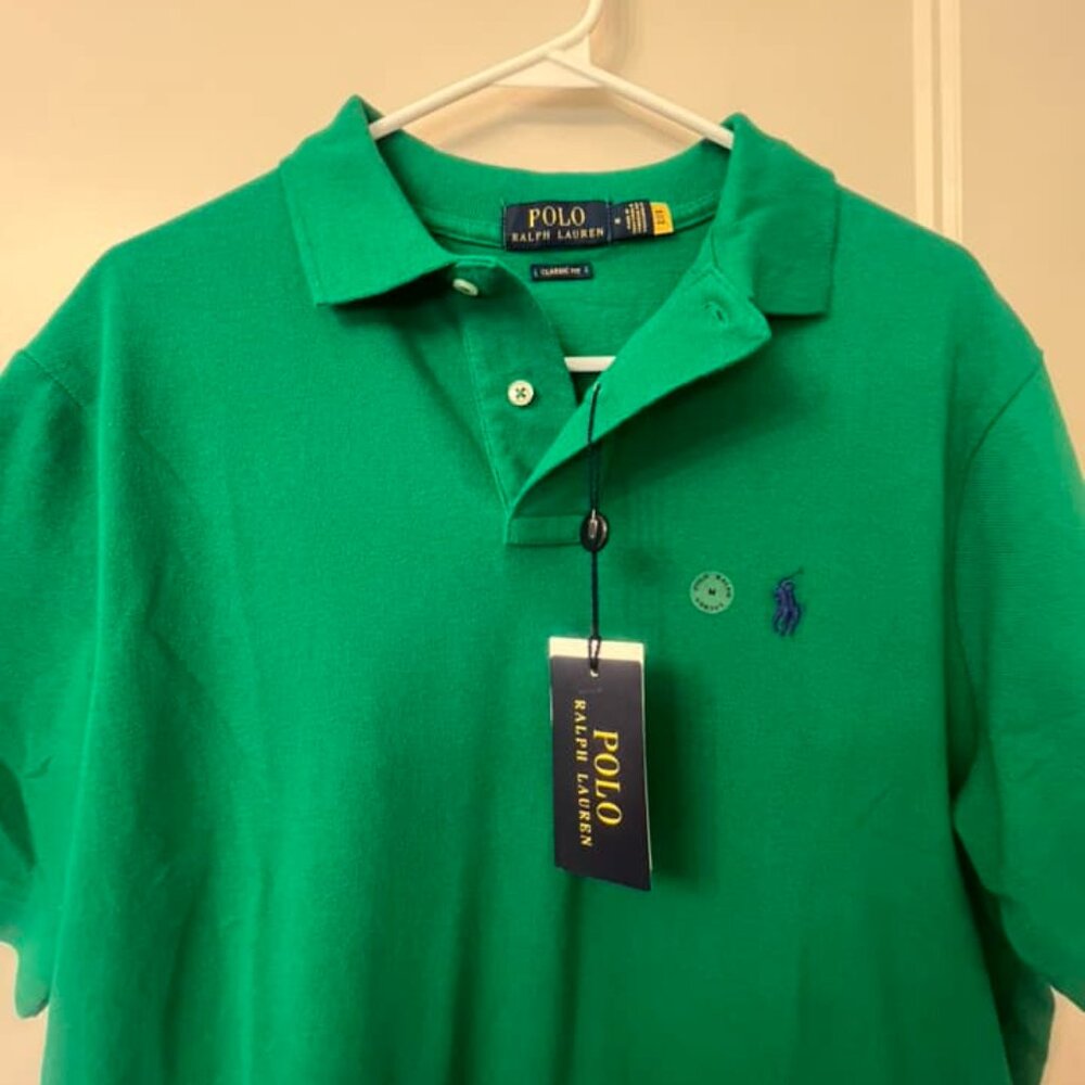 Men's NWT Green Ralph Lauren Polo M